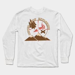 NEVER STOP EXPLORING Long Sleeve T-Shirt